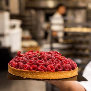 Tarte aux framboises