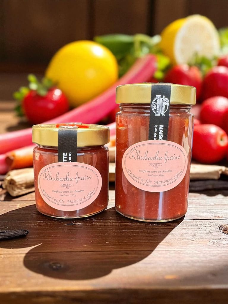 Confiture de Rhubarbes - Fraises